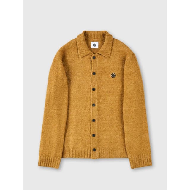 Pretty Green Mens PG Whittaker Structured Tailored Overshirt Tan male Small