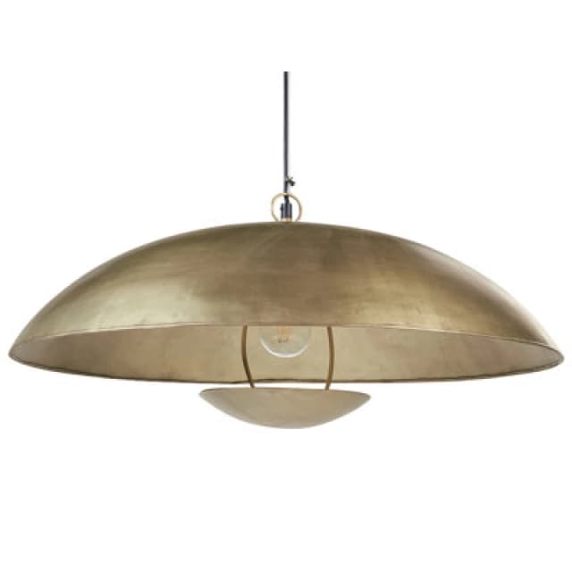 Beliani Pendant Lamp Agrani Metal Gold