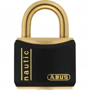 Abus T84 Series Brass Padlock 30mm Black Standard
