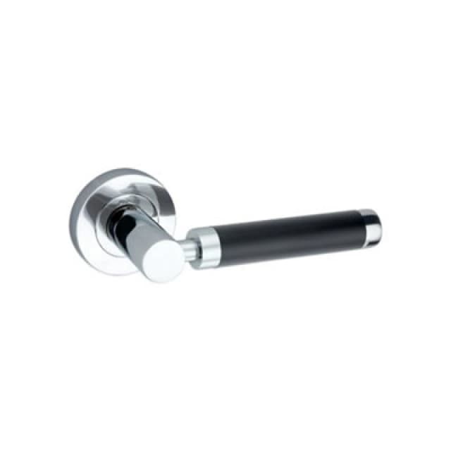 Spira Brass Zest Lever Door Handle Dual Tone Black/chrome