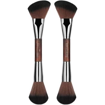 MAKE UP FOR EVER #158 Double-Ended Sculpting Brush - Blush and Highlighter -