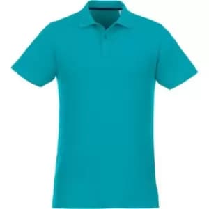 Elevate Mens Helios Short Sleeve Polo Shirt (L) (Aqua)