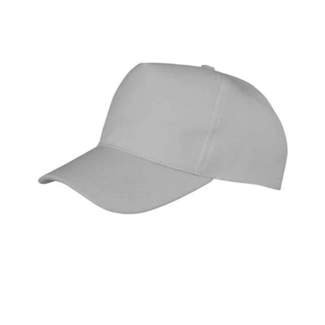 Result Result Men Boston 5 Panel Baseball Cap in Mid Grey Mid Grey One Size Male 5063425967278