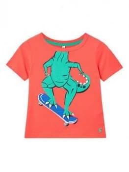 Joules Toddler Boys Archie Dino T-Shirt - Red