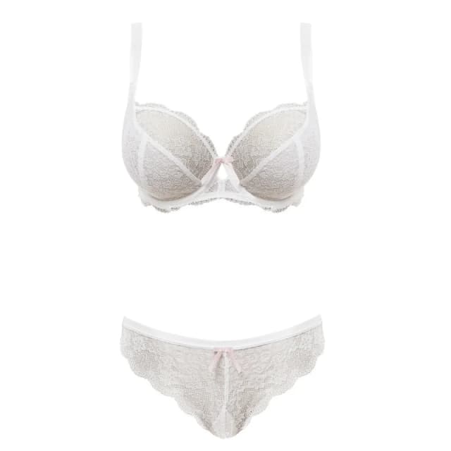 Freya Womens underwired plunge bra Freya Fancies Blanc Female 80H