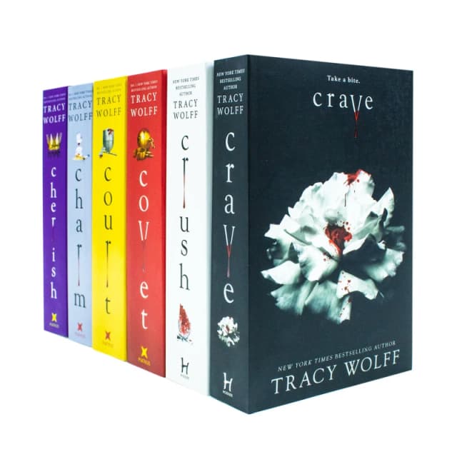 Crave Series 6 Book Set By Tracy Wolff Crave Crush Covet Court Charm Cherish Complete Collection Tracy Wolff Books