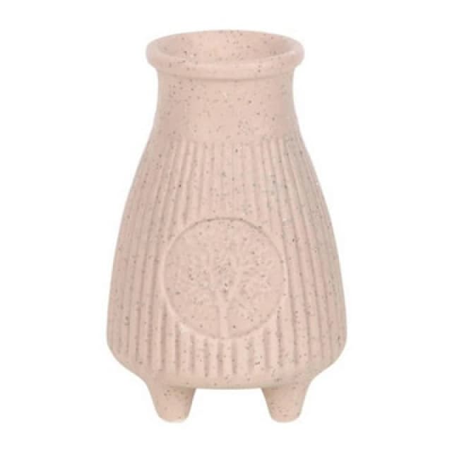 Something Different Something Different Greige Ribbed Incense Holder in Cream Cream One Size Unisex 5063693881580
