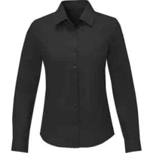 Elevate Womens/Ladies Pollux Shirt (3XL) (Solid Black)