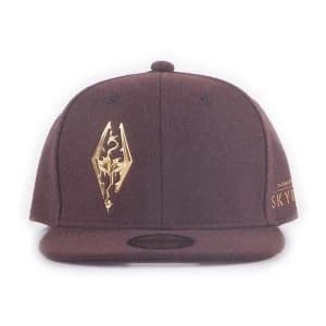 The Elder Scrolls - Skyrim Dragon Logo Snapback Unisex Baseball Cap (Burgundy)