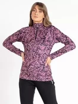 Dare 2b Laura Whitmore Divulge Core Stretch Fleece - Rose Print, Rose Print, Size 14, Women