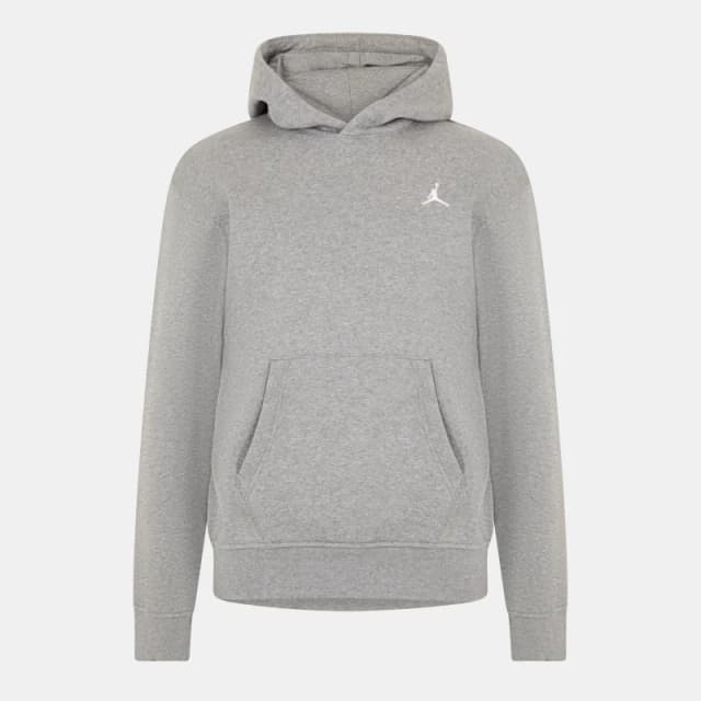 Air Jordan Essential Mens Fleece Pullover Hoodie Carbon Hthr/Wht male M