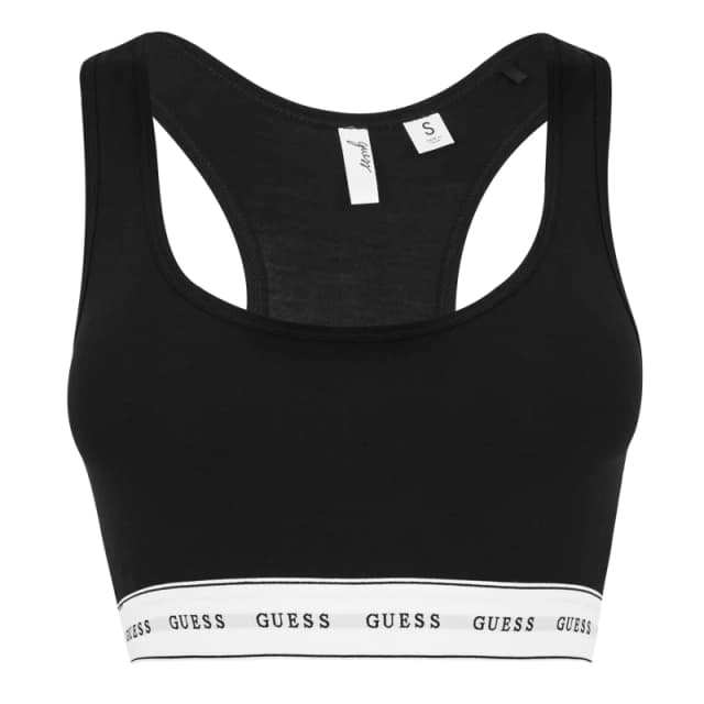 Guess Carrie Bralette With Logo Band 14673306 Black