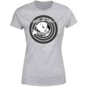 Looney Tunes That's All Folks Porky Pig Womens T-Shirt - Grey - 3XL