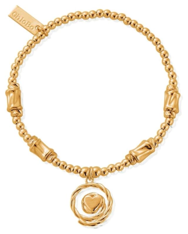 ChloBo GBCCCT3285 Cute Charm Chunky Twist Spiral Of Love Jewellery