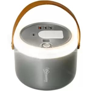 Outsunny - 153.6Wh/48000mAh Portable Power Station with LED Flashlight, dc Outlet - Grey