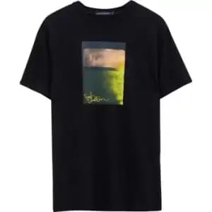 French Connection Sunrise Painting T-Shirt - Black