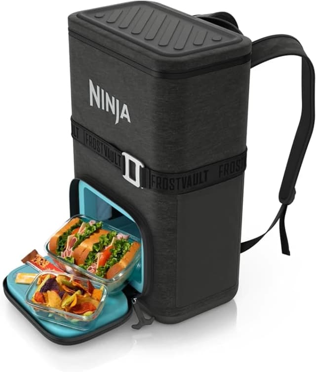 Ninja Outdoor Portable FrostVault Go 17L 24 Can Backpack Soft Cooler in Grey Grey Unisex