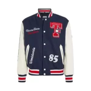 Tommy Jeans Tjm Collegiate Letterman Jacket - Blue
