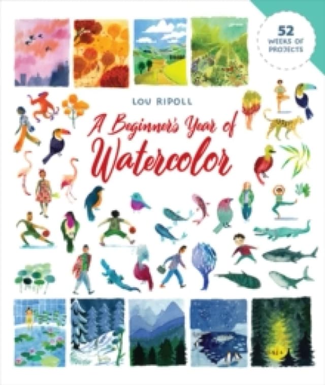 A Beginner's Year of Watercolor. Paperback. By Lou Ripoll Books