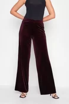 Tall Velvet Wide Leg Trousers
