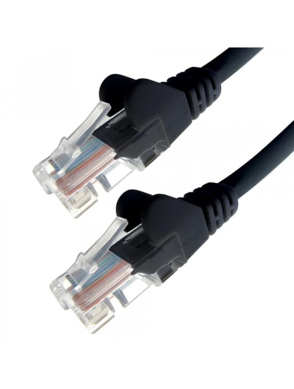 Connekt Gear 20m RJ45 CAT5e UTP Stranded Flush Moulded Network Cable - 24AWG - Black 28-0200BK