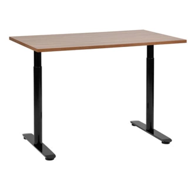 Beliani Manual Adjustable Standing Desk Destinas Brown/ Black 120 Cm 72 Cm