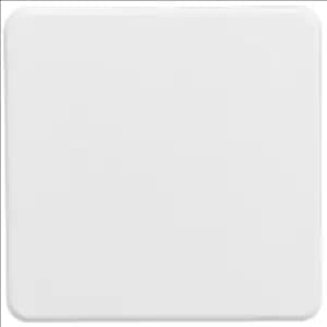 KnightsBridge Screwless 1G Blanking Plate - Matt White