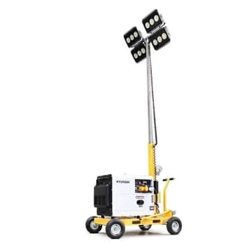 Evopower 600W LED Mobile Lighting Tower With 5.2kW Diesel Generator LT600-LED-D+DHY6000SE-LT600