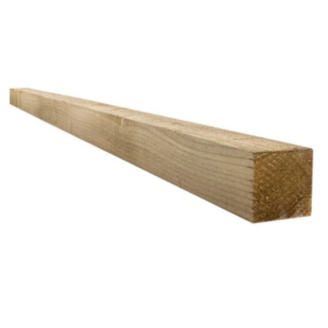 Snowdon Timber Treated 3X3" Fence Post (W) 75mm (H) 1.8M - Pack Of 2