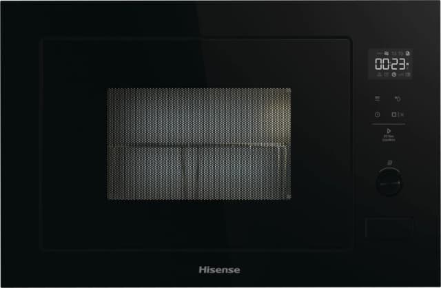 Hisense BIM325G52BGUK 25 Litre 39cm High, Built In Small Microwave With Grill - Black