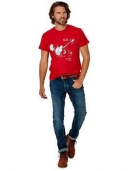 Joe Browns Guitar Manual T-Shirt - Red Size M Men