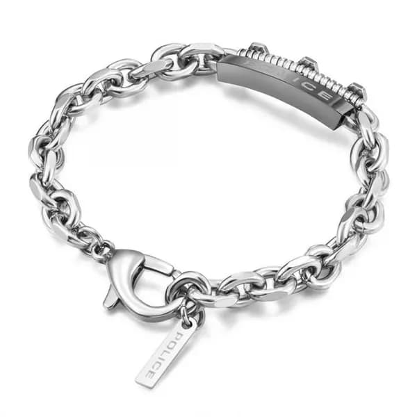 Police Gents Police Jewellery 23cm Bracelet POL.22112SM1 - Silver One Size