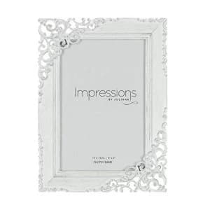 4" x 6" - Impressions Cream Distressed Photo Frame