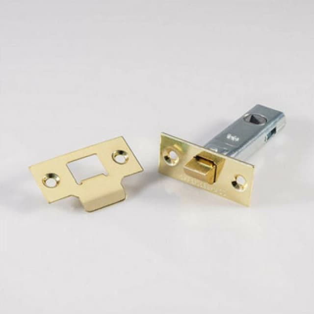 Loops 76mm Tubular Mortice Door Latch Plates & Fixings Included Electro Brassed Metallics unisex