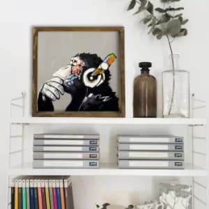 MZM670 Multicolor Decorative Framed MDF Painting