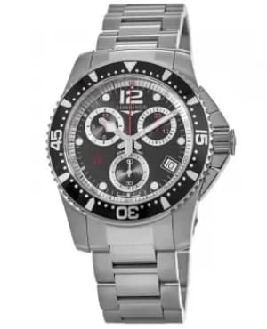 Longines HydroConquest Quartz Chronograph 41mm Black Dial Mens Watch L3.743.4.56.6 L3.743.4.56.6