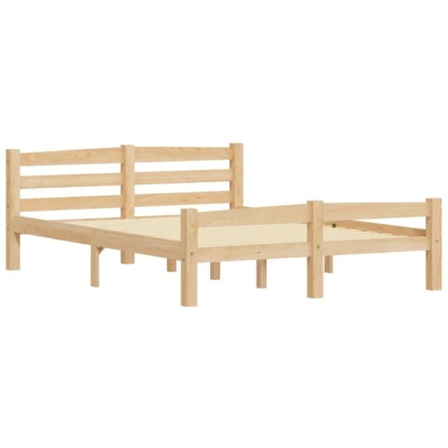 VIDAXL Bed Frame without Mattress Solid Pinewood 120x200cm Vidaxl 8720286327302