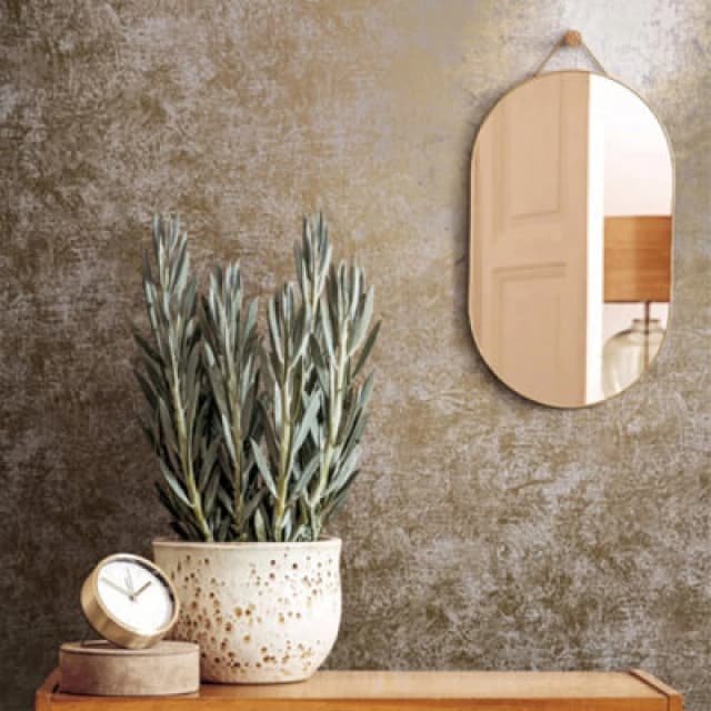 Galerie Industrial Effects Gold Metallic Plain Texture Wallpaper Roll