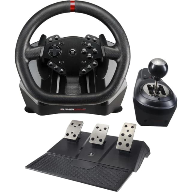 Subsonic GS950X Gaming Steering Wheel For Xbox One/X/S, PS4 Black unisex One Size
