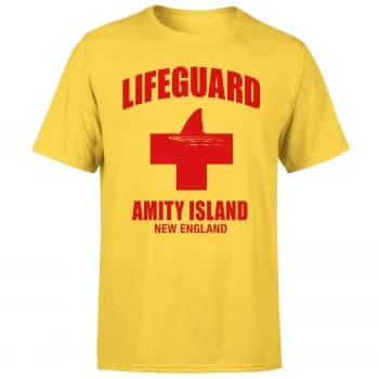 Jaws Amity Island Lifeguard T-Shirt - XS - Yellow