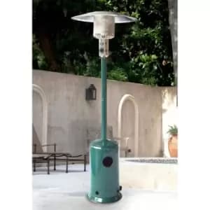 2.2m High 8.5Kw Garden Gas Patio Heater in Green Powder Coated Finish