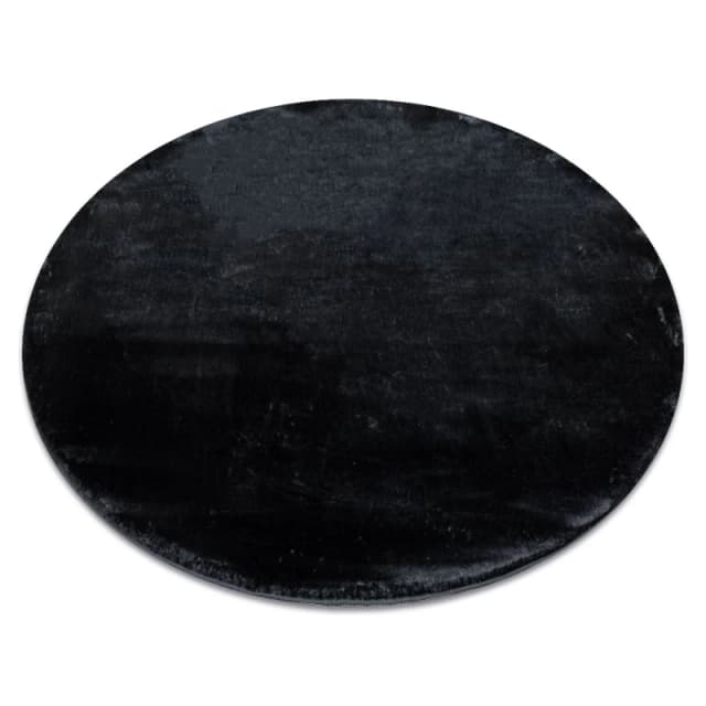 RugsX Visco Rug in Grey Size: 120cm diameter Grey Unisex 120cm diameter