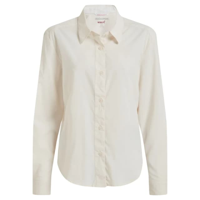 Womens long sleeve shirt Craghoppers NosiLife Freeda Blanc Female 36