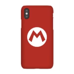 Nintendo Super Mario Mario Logo Phone Case - iPhone X - Snap Case - Gloss