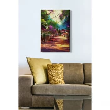 Kanvas Tablo (50 x 70) - 230 Multicolor Decorative Canvas Painting