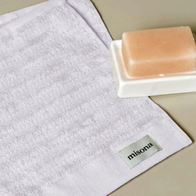 Misona Organic Cotton Face Cloths Pack Of 2 - White