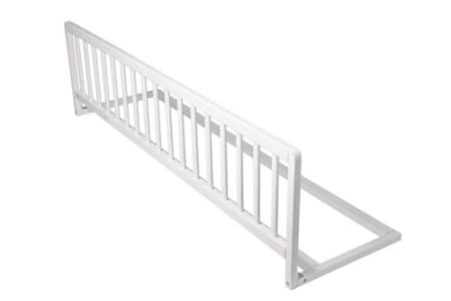 Safetots Extra Wide Wooden Bed Guard, White, 38Cm High X 140Cm Wide, Toddler Bedrail For Safety, Secure Child Bed Rail