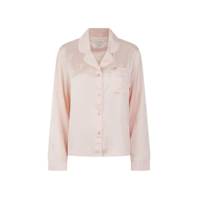 Ted Baker Womens Bak Peggy Set Long Sleeve Pyjama Set Pink female 14 (L)