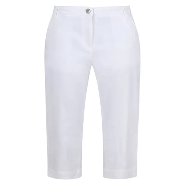Womens Trousers Regatta Bayletta Capri Blanc Female 40