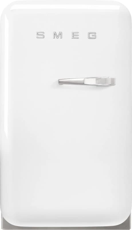 Smeg Left Hand Hinge Mini Bar FAB5LWH5 72cm Fridge - White - D Rated, White